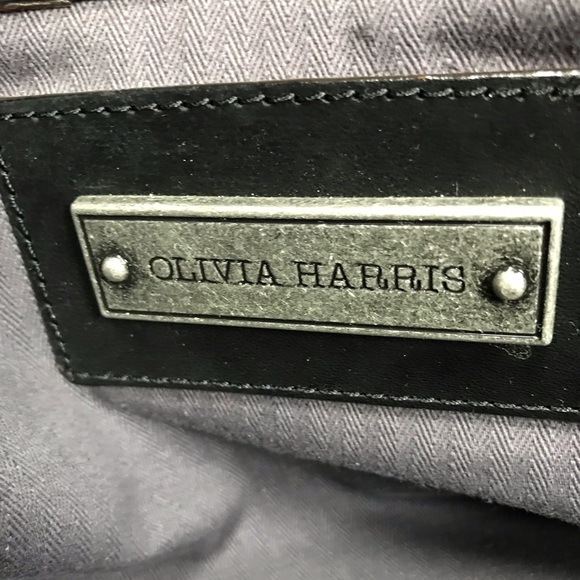 ❤️ HP❤️ Olivia Harris Black Leather Bag - Picture 7 of 8